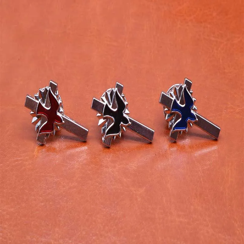 Католический крест мира дневные 12 шт./золотой Иисус Христа голубь мира. Брошь с