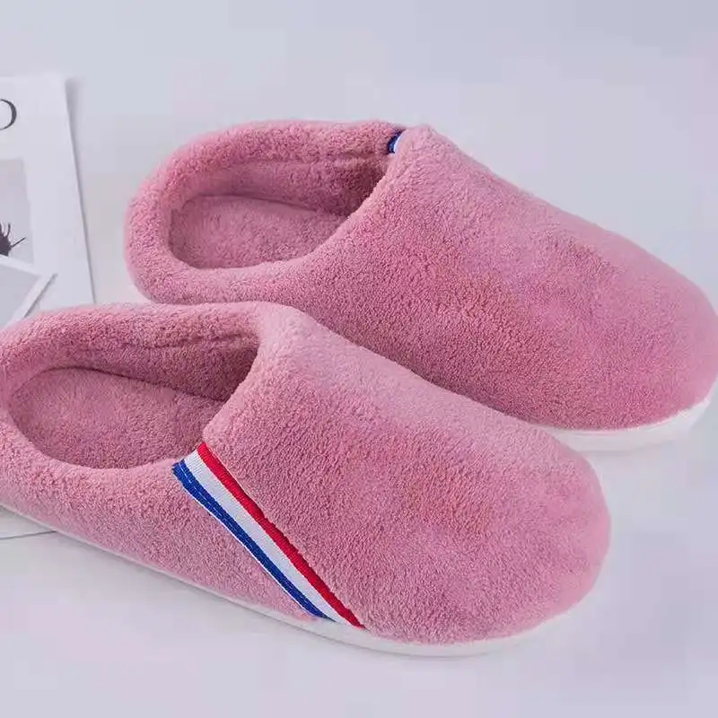 

2021 European and American ladies warm soft heel thick bottom plus velvet indoor cotton drag 1370