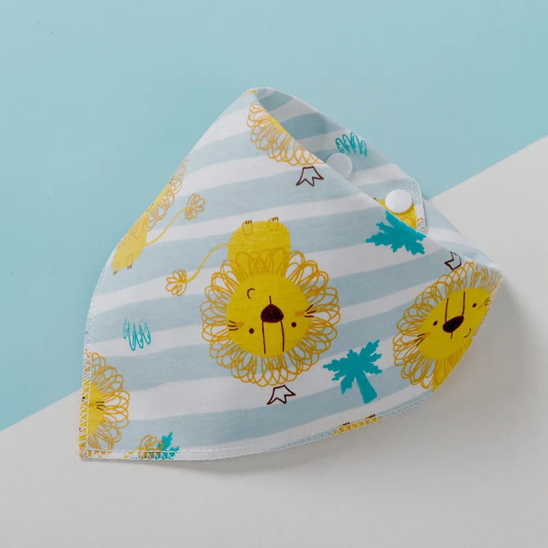 Baberos de algod&oacute;n para beb&eacute;, delantal de alimentaci&oacute;n triangular, bonitos Baberos para beb&eacute;, bufanda de alimentaci&oacute;n de dibujos animados, cuello, babero, pa&ntilde;o para eructar-2