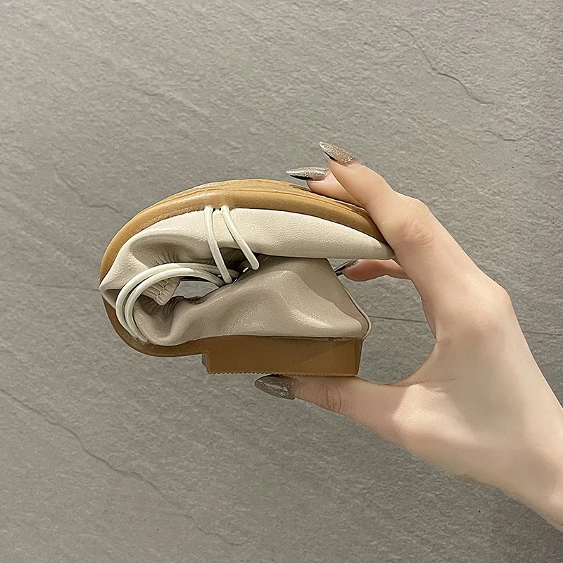 

Shoes Woman Flats Autumn Shallow Mouth Slip-on Soft Casual Female Sneakers All-Match Round Toe Dress Fall New Comfortable Slip O