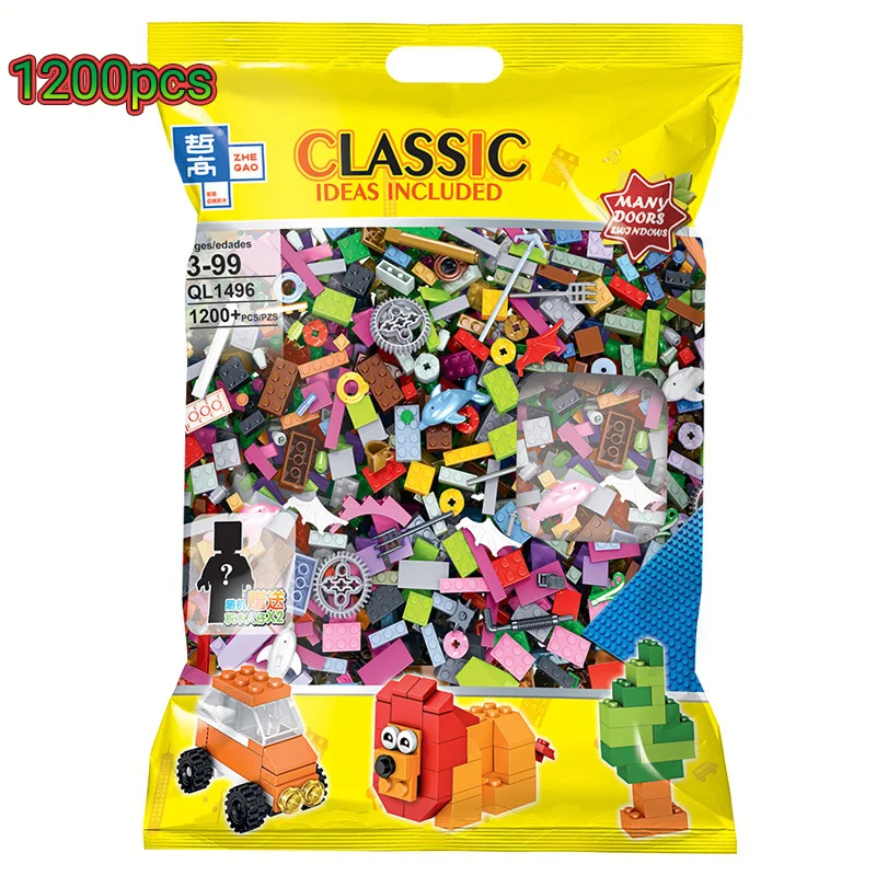 

New City DIY Creative Designer Building Blocks Bulk Sets Friends Creator Bricks Classic Brinquedos Educational Toys for Children