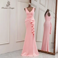 2021new pink mermaid evening dresses prom dress bridal dresses vestidos de promocion bridesmaid dresses ceremony dresses