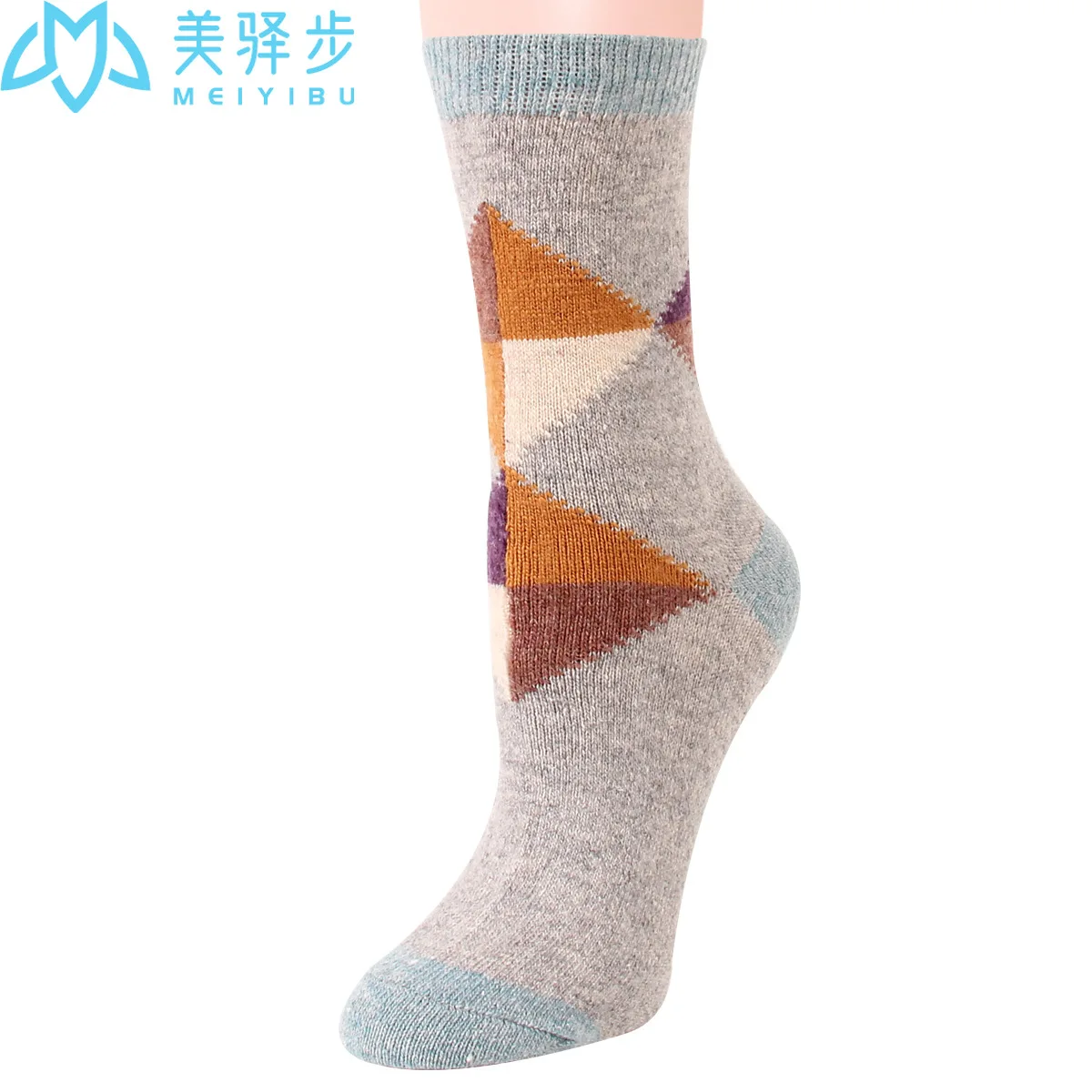 12 Pairs Per Set Warm and Retro Wool Socks Winter Women's Thickened Wool Socks
