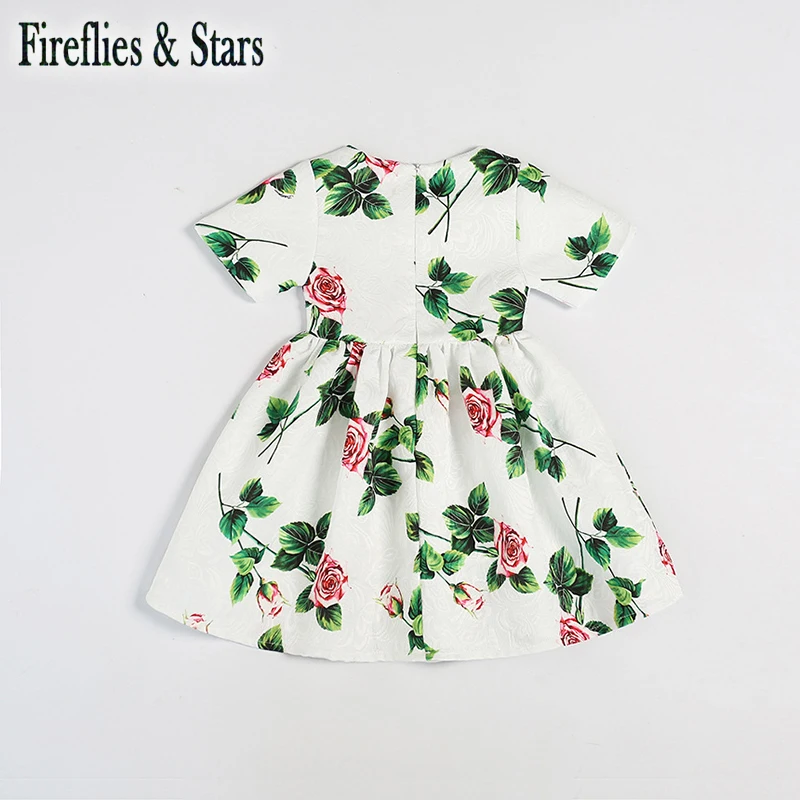 Летнее платье для девочек Платье малышей Детская брендовая одежда vestidos Модная