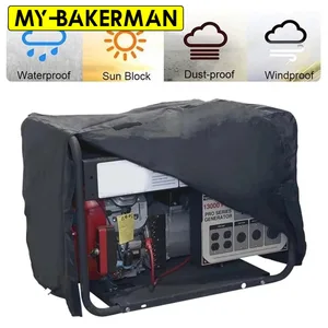 3 size generator cover windproof protective cover canopy shelter waterproof oxford cloth all purpose covers protection black free global shipping