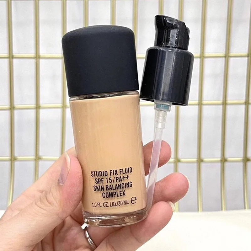 

High Quality Liquid Foundation Studio Fix Fluid SPF15 Long Lasting Moisturizing Concealer Brighten Facial Primer 30ml