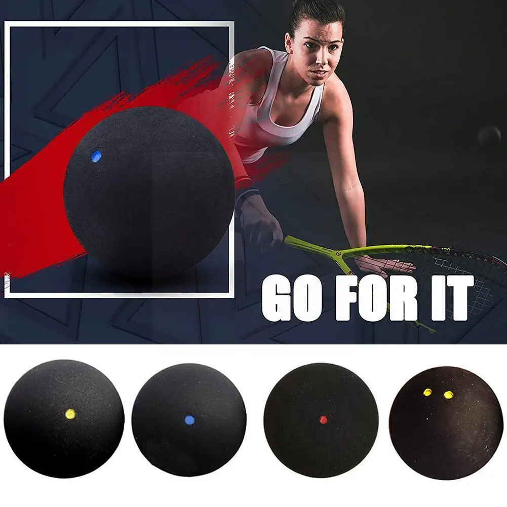 

1 шт. 37 мм Профессиональный мяч для сквоша желтая точка низкоскоростной мяч упаковка мяч для сквоша тренировочная трубка точка синяя Резина ...