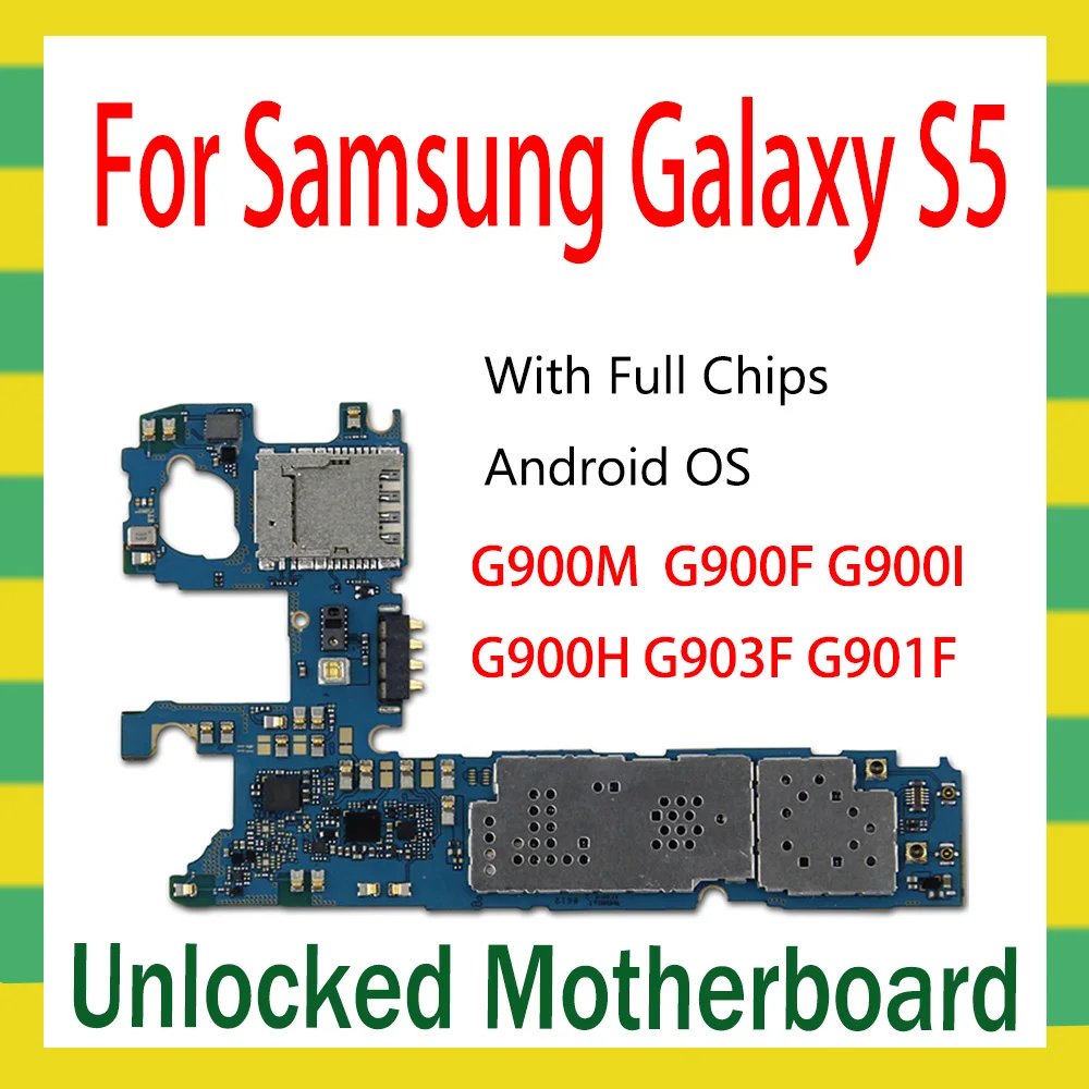 Оригинальная материнская плата для Samsung Galaxy S5 G900M G900F G900I G900H G903F G901F
