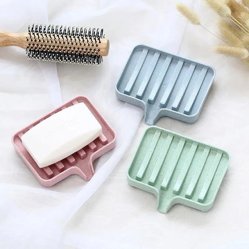 Ванная комната практичный слив мыльница с желобками для слива воды коробка