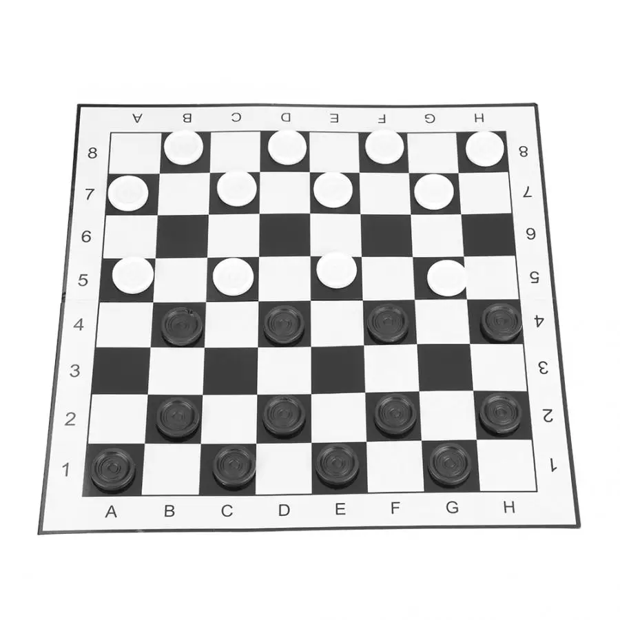 Chess Portable Plastic International Checkers Folding Board Game for Party Family Activities backgammon | Спорт и развлечения