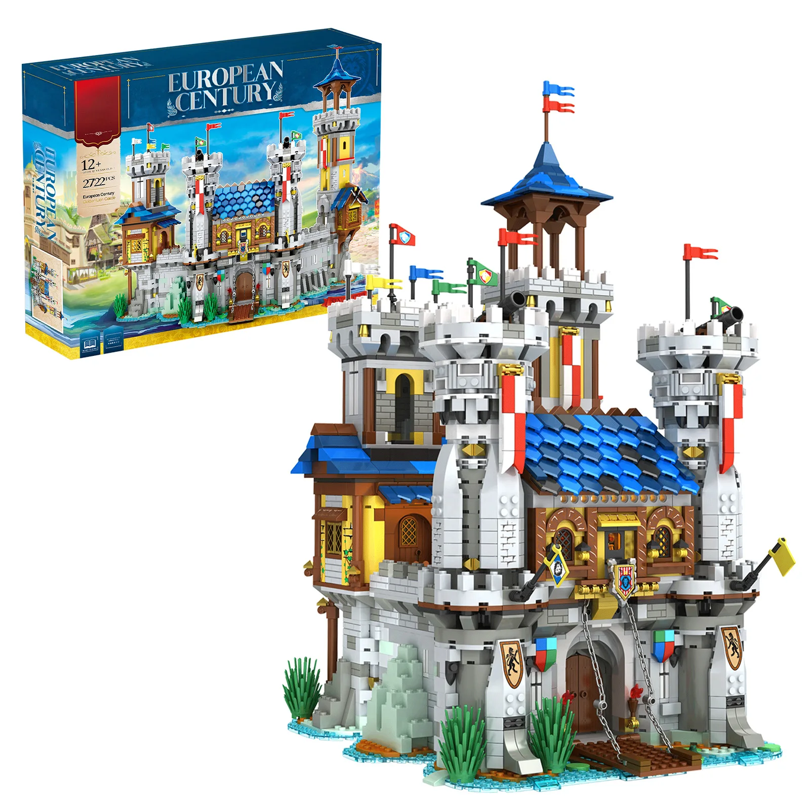 

2722 шт., Детский конструктор Moc, Европейский средневековый замок