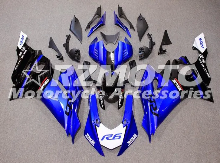 

New ABS Motorcycle Fairings kit Fit for YAMAHA YZF-R6 2017 2018 2019 2020 R6 17 18 19 Body set blue black cool
