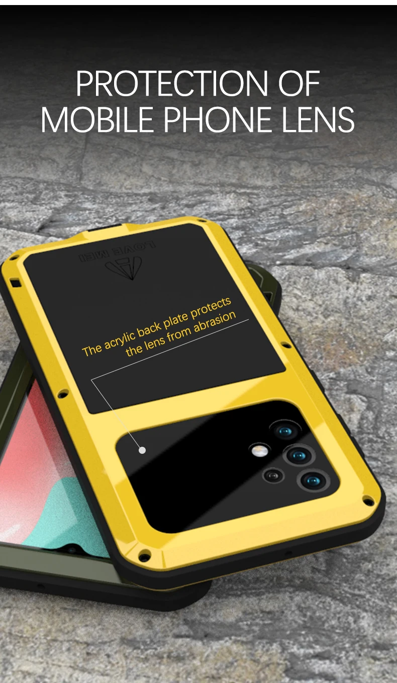 for samsung galaxy a32 5g waterproof case shock dirt proof water resistant metal armor cover for galaxy a32 5g phone case free global shipping