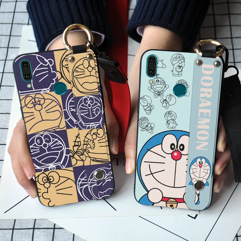 Ремешок на запястье силиконовый чехол для Huawei Y5 Y6 Y7 Y9 2018 шейный ремешок ТПУ P Smart Z