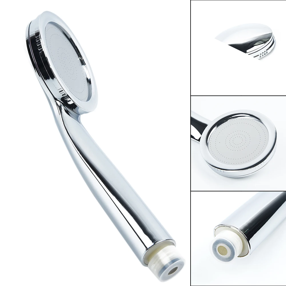 

1 PC Hand-Held Shower Head Silver ABS+Stainless Steel Hand-Held Nominal Pressure 0-6 Mpa Suitable For Solar Water Heater