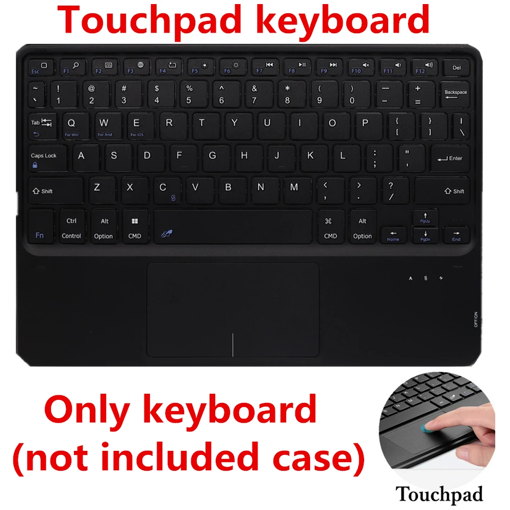 touchpad keyboard-1 Тачпад клавиатура чехол для iPad mini 5 7,9 6th 9,7 Pro 11 Air 3 10,5 Чехол коврик для мыши и клавиатуры для iPad 7th 10,2 клавиатура - Цвет: touchpad keyboard-1