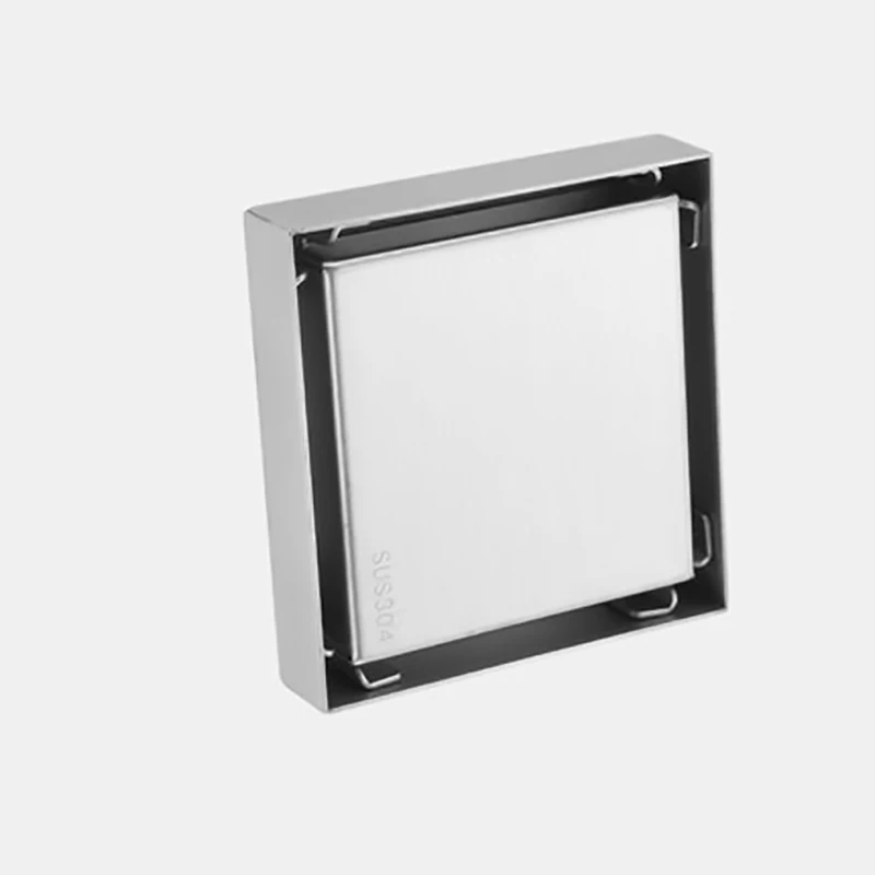 

Black long strip floor drain shower room large displacement bathroom rectangular lengthened deodorant invisible stainless steel