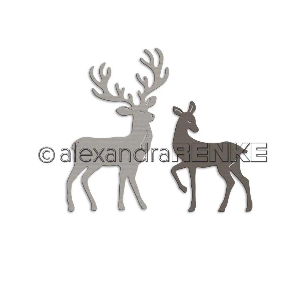 

New Deer Mold DIY Metal Cutting Dies for Scrapbooking Stencil Knife Mould Blade Punch Model Craft Decoration Die Cut Template