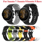 Ремешок 24 мм для Suunto 79Baro, силиконовый сменный Браслет для спортивных наручных часов Suunto D5Spartan