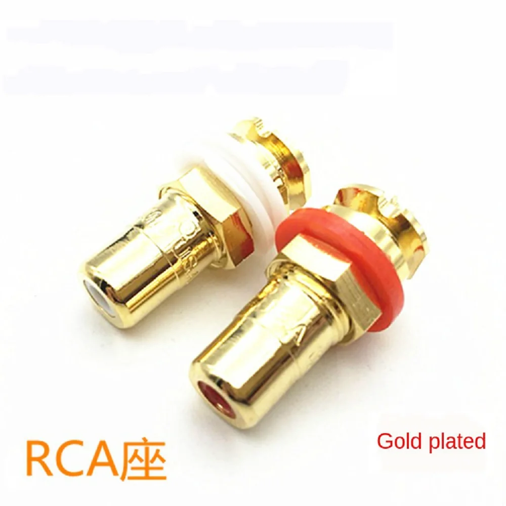 

Cmc816 Oxygen-Free Copper Gold-Plated Lotus Holder Welding RCA USB Power Amplifier Socket AV Signal USB Terminal