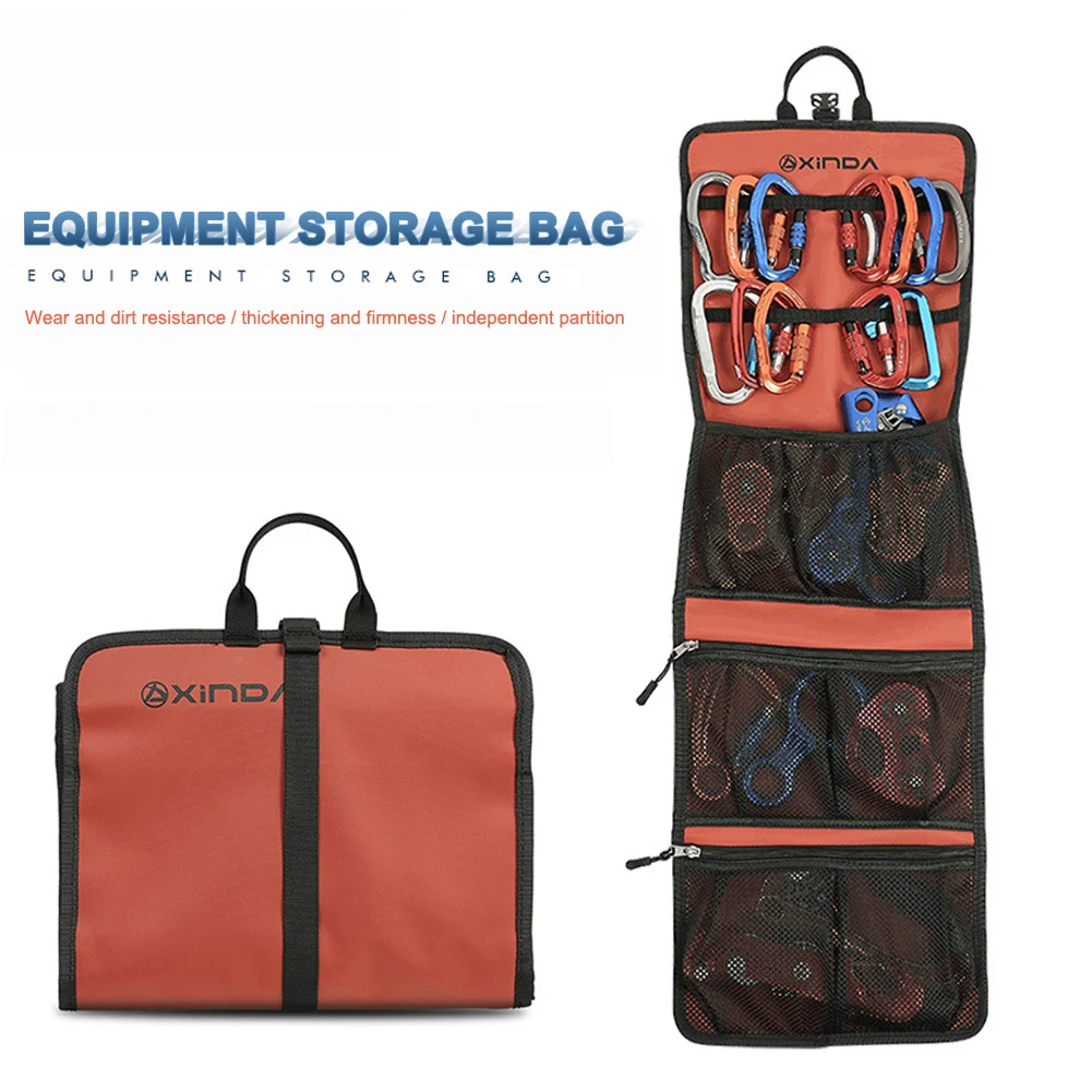 

Rock Climbing Storage Bags Waterproof Carabiner Gear Toolkit Organizer Carrying Organizer Outdoor Equipments