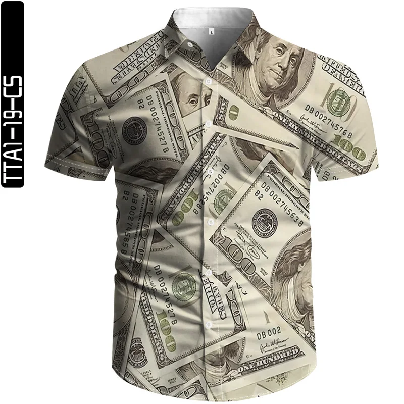 

Summer Men Shirt Button Up Fine Plain Cloth Blended Fiber 3D Print Style Unisex Vintage Blouse European Size HOME Hand Painted