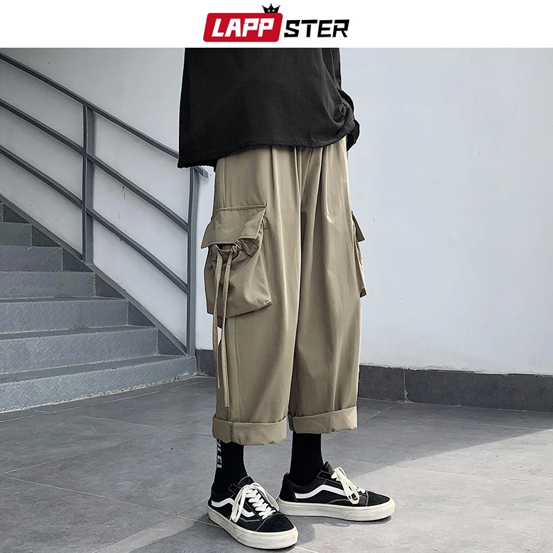 Мужские бриджи-карго LAPPSTER модель 2021 года мужские Модные шаровары в стиле