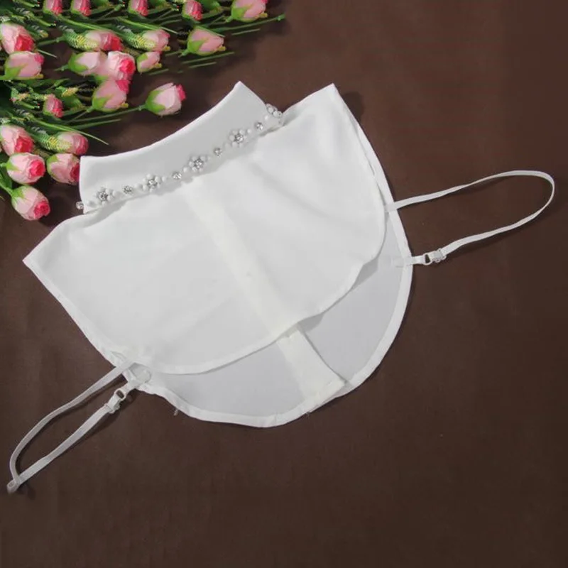 Полурубашка Женская со съемными бусинами и цветами подвеска лацкан ложный