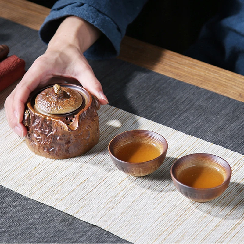 Фарфоровый керамический семейный набор портативная чайная чашка для