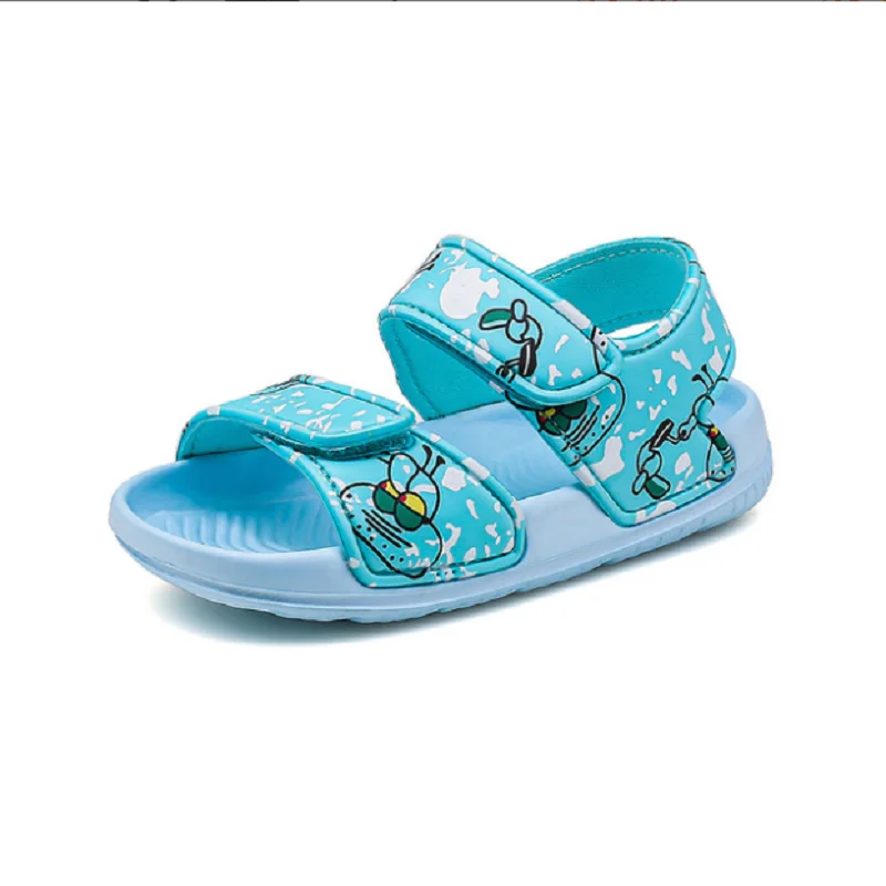 

2021 New Flat-Heeled Children Sandals Baby Breathable Beach Shoes Kids Cartoon Sandals Soft Sole Soft Surface Baby Shoes hot