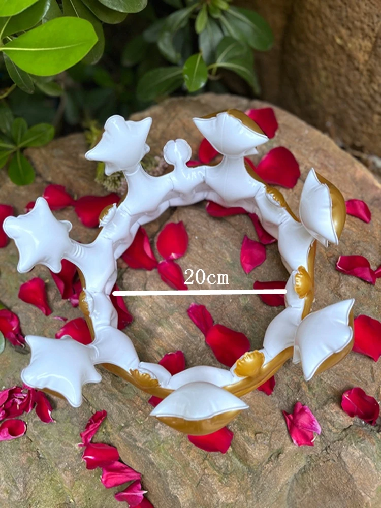 Надувная Детская Корона шапка тиара наряд игрушка на день рождения реквизит для