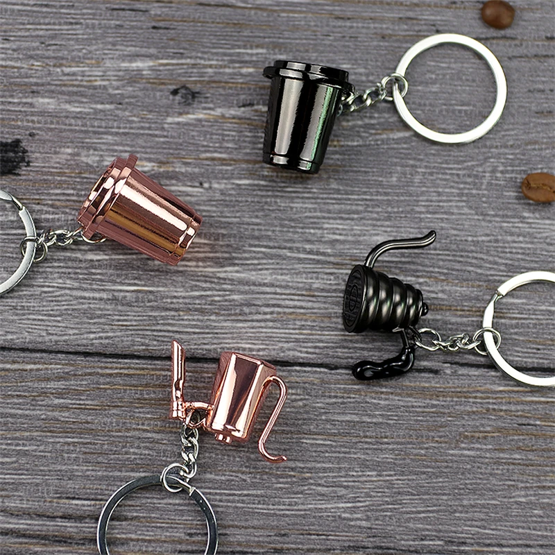 Креативный брелок для бариста кофе-машины ручка кувшина Moka портативный кофе