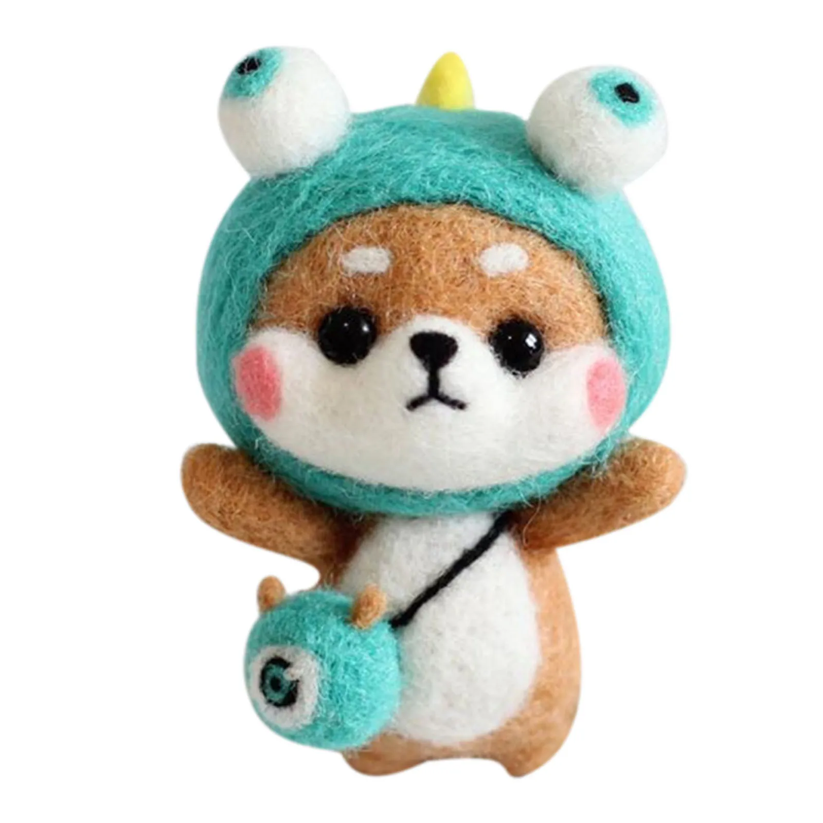 

Cute Litter Dog Pattern Handmade DIY Poke Wool Felts Material Production Package Baby Fidjet Toys Doll For Kids Birthday Gift