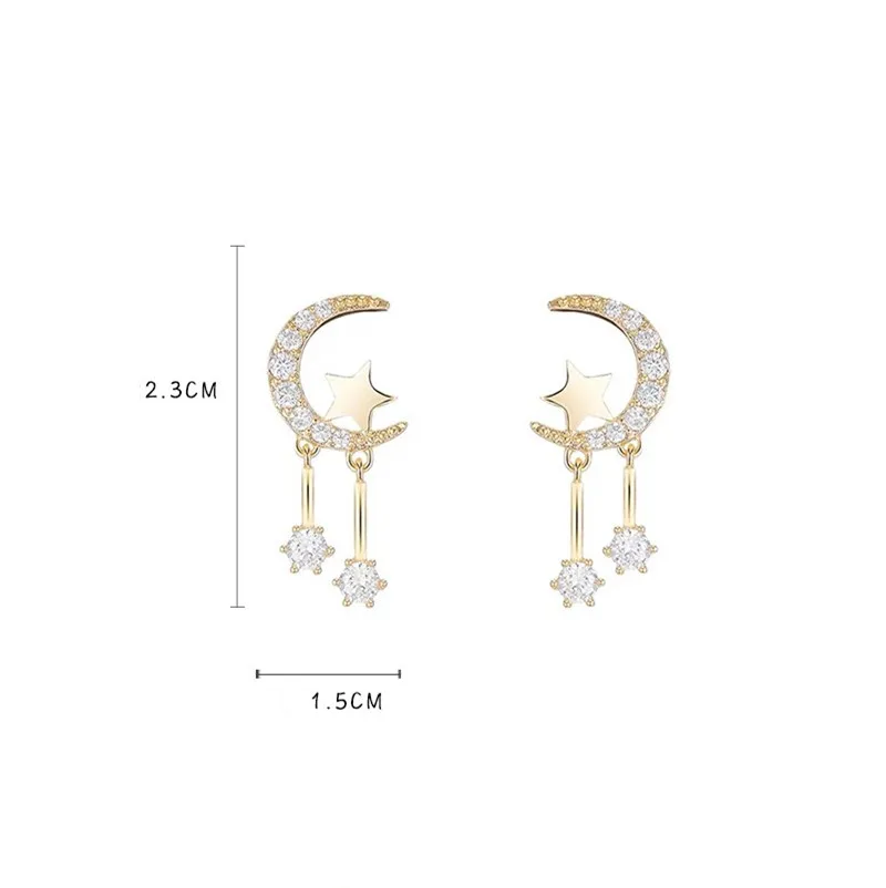 Новинка 2019 стильные женские серьги Dominated в форме полумесяца с кристаллами Модные