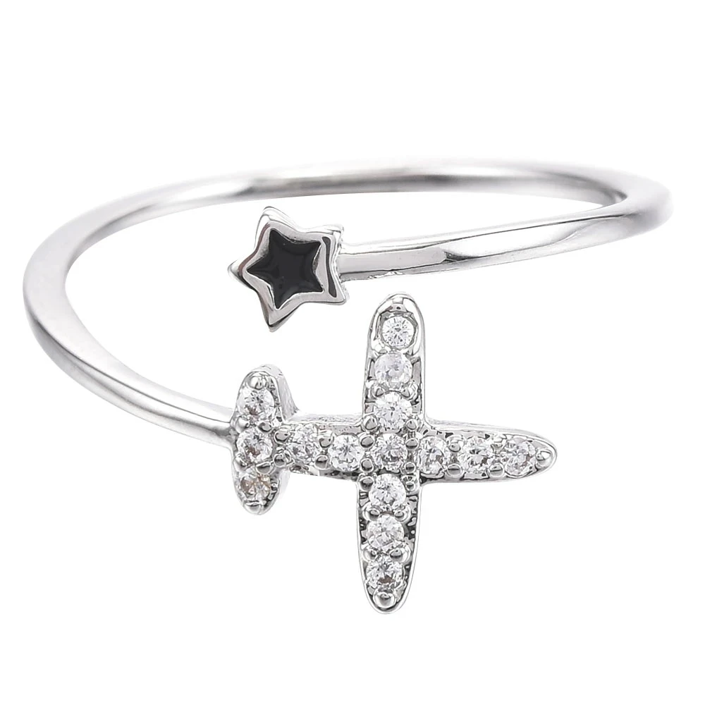 

New Cute Creative Jewelry Opening Ring Adjustable Ring Temperament Female Heart-shaped Fashion Jewelry Wedding Bridal Gift 2021