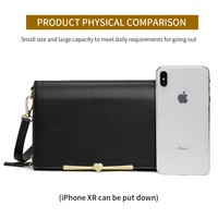 Women Small Crossbody Cell Phone Bag PU Leather Messenger Shoulder Bag Fashion Wallet HandBags for Daily Use