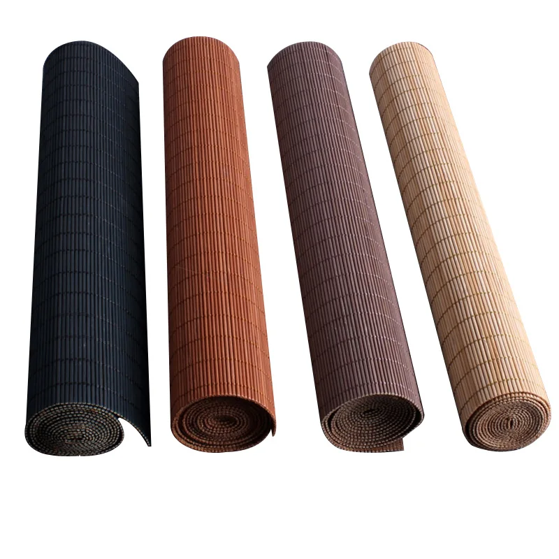 simple Japanese style bamboo table runner placement tea mat zen style tea accessories insulation table mat tea curtain
