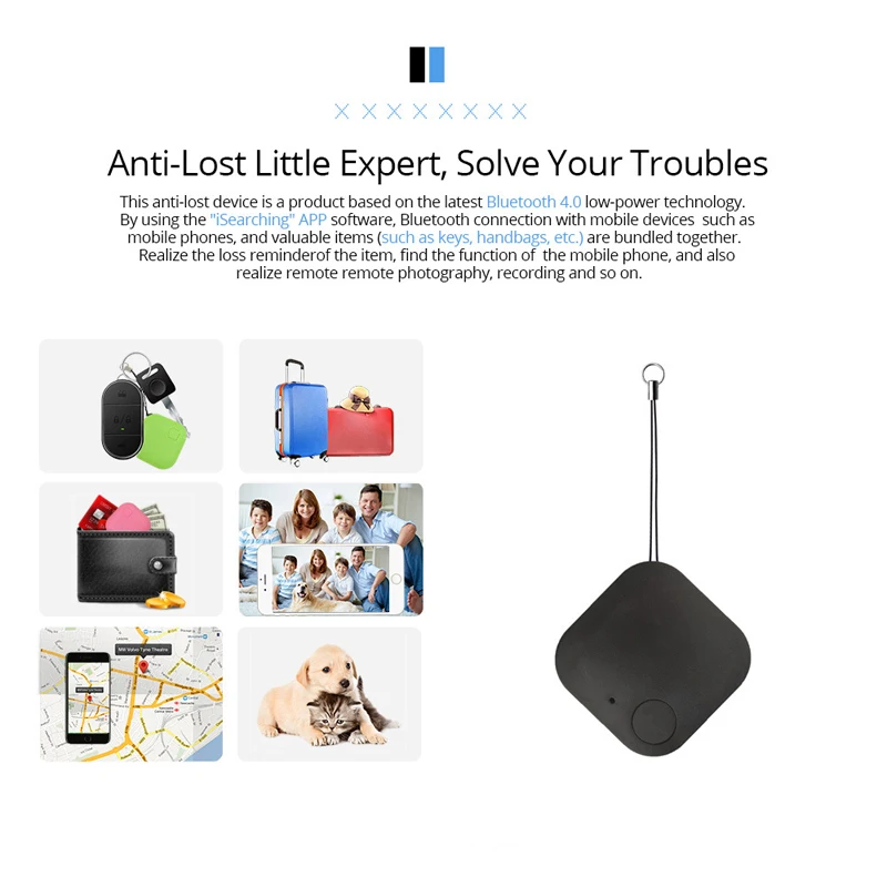 

Anti-Lost Theft Device Alarm For the Old Child Waterproof Bluetooth Tracer For Bag Wallet Key Bluetooth Remote GPS Trackers