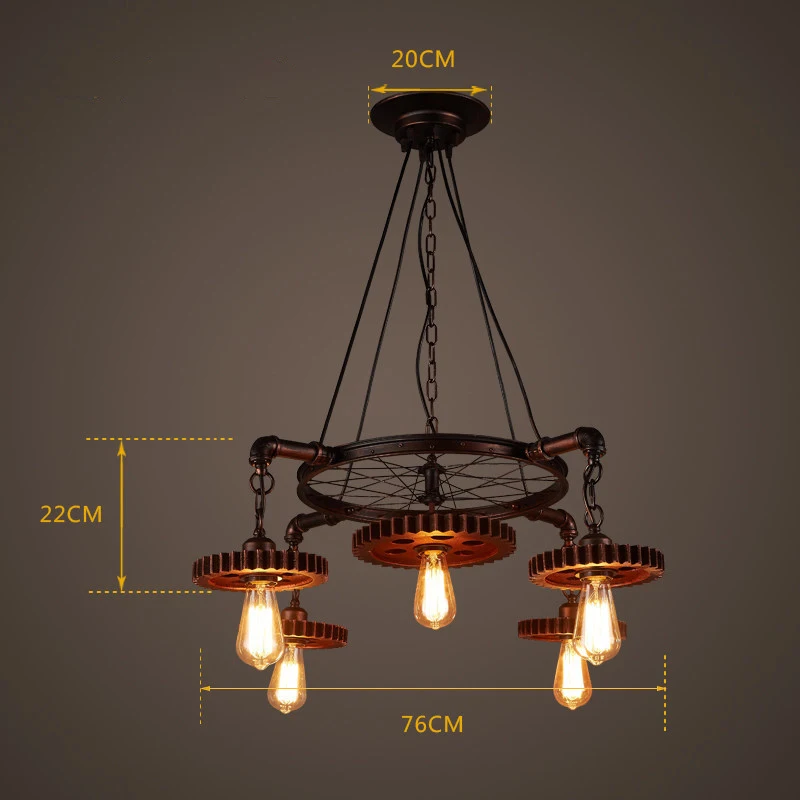 Ретро и Ностальгический Американский канделябр промышленный стиль украшение