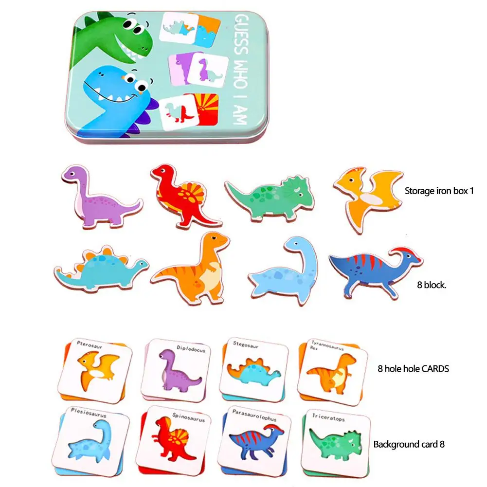 

Fashion Wood Matching Puzzle Toy High-quality Durable Delicate Creative Cartoon Vehicle Animal Fruit Puzzles Child Gift