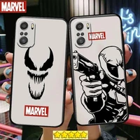 marvel iron man spiderman phone case for xiaomi redmi 11 lite 9c 8a 7a pro 10t 5g cover mi 10 ultra poco m3 x3 nfc 8 se cover