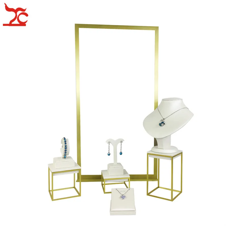 Ювелирный магазин счетчик окон из нержавеющей стали витрина кольцо серьги