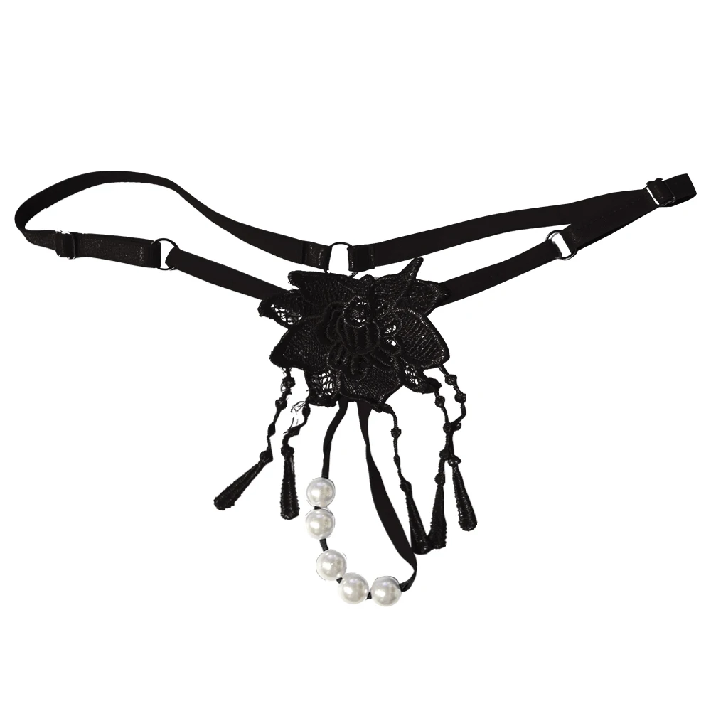 Женское нижнее белье с бусинами для клитора женские трусики промежностью