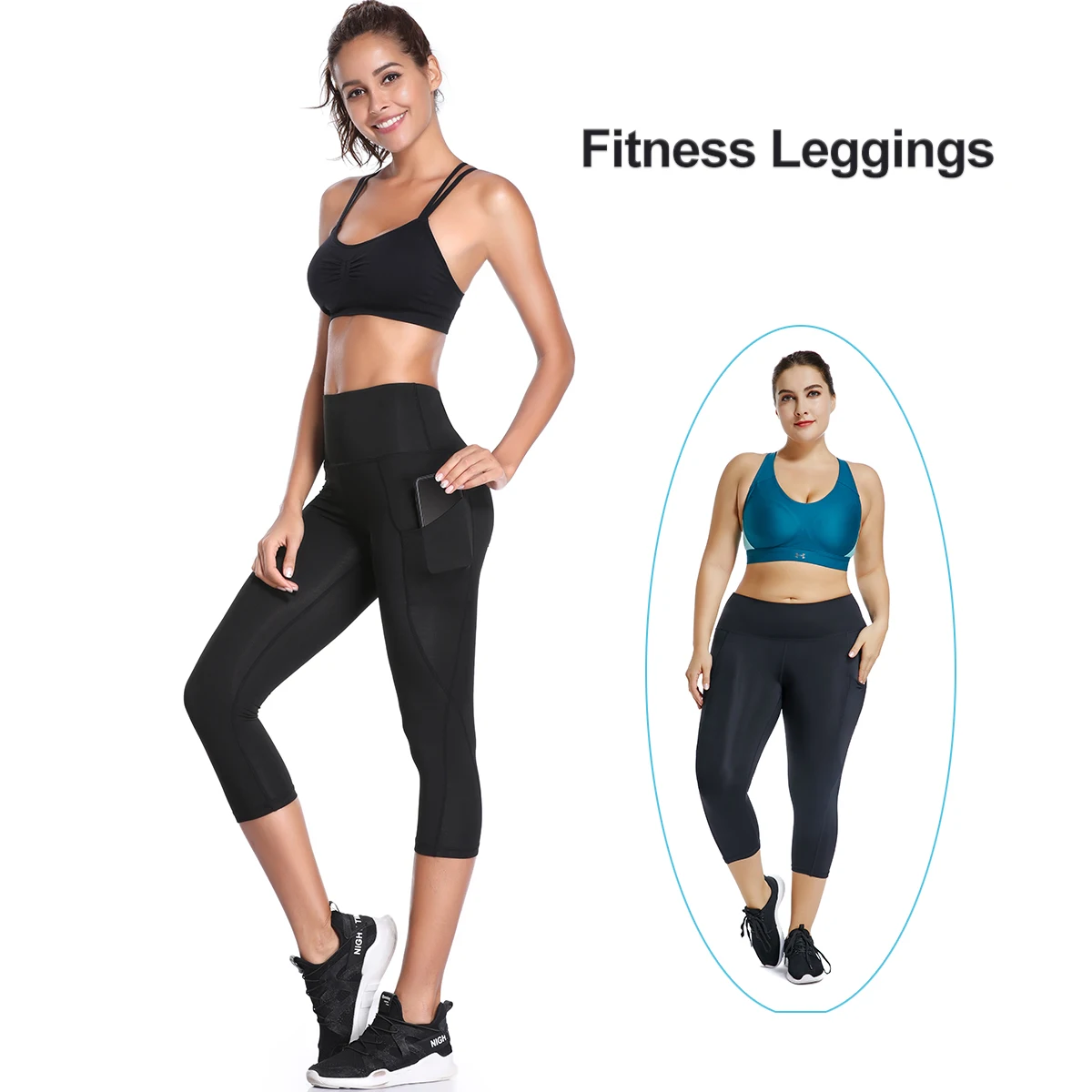 Женские штаны для фитнеса высокая талия пуш ап бесшовные из кусков леггинсы