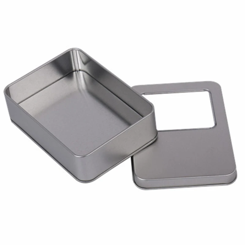 Жестяная коробка прямоугольной формы для конфет мяты |