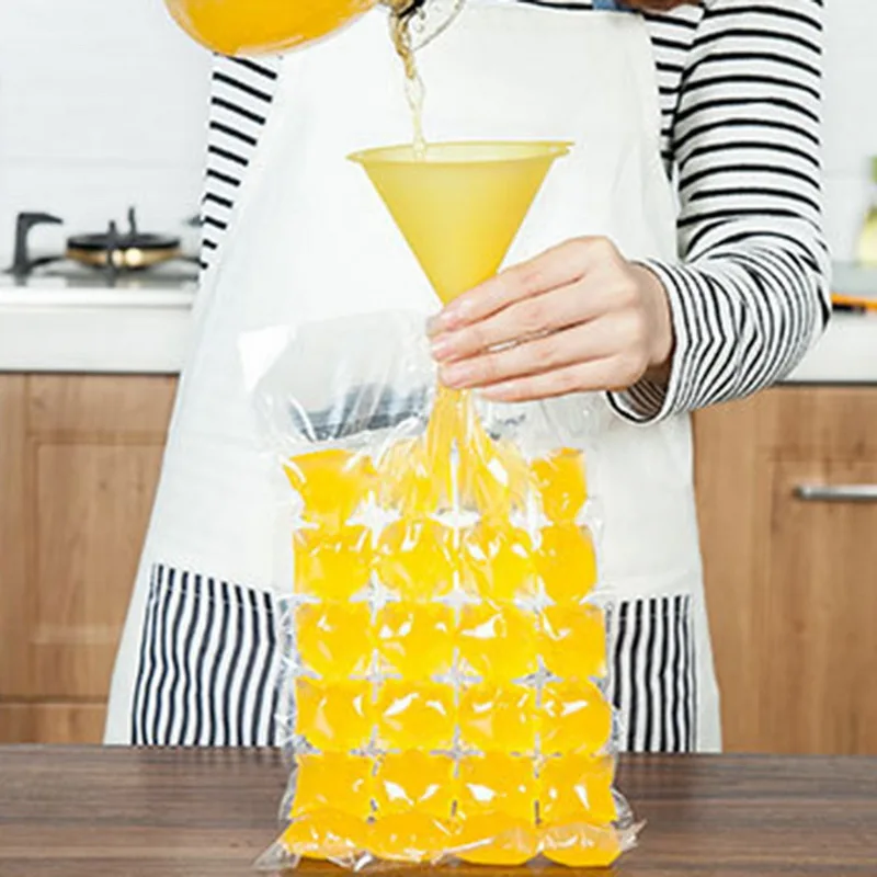 Одноразовые мешки для изготовления кубиков льда DIY PE мешок решетки кухонные