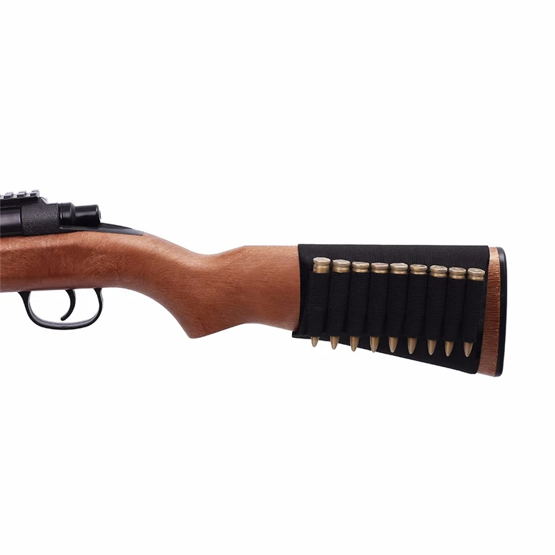 Hunting Gun Accessory Military Gear 5/8/9/14 Rounds Shotgun Buttstock Ammo Pouch Shell Holder Bullet Cartridge Bandolier Free