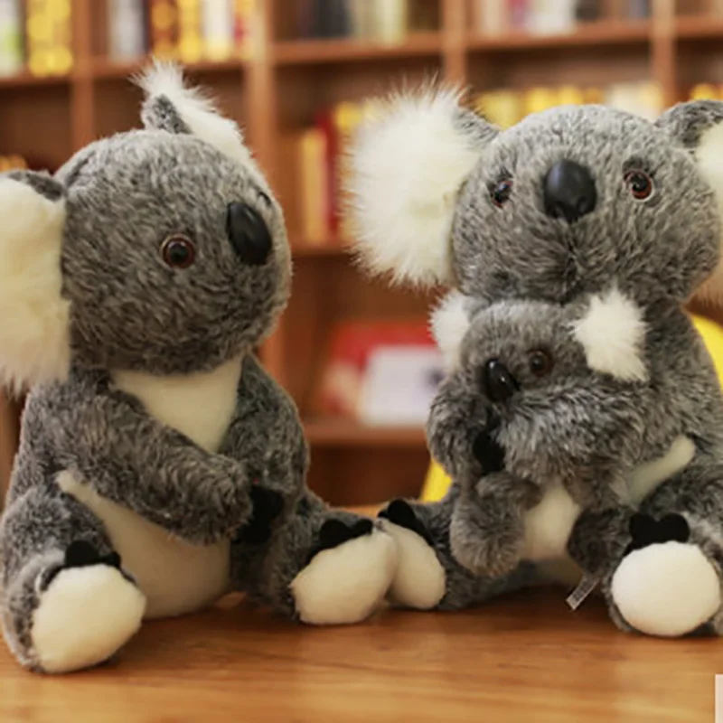 Simulation Koala Plush Toys White/Gray Mother and Son Doll Soft Kids Birthday Christmas Gift | Игрушки и хобби