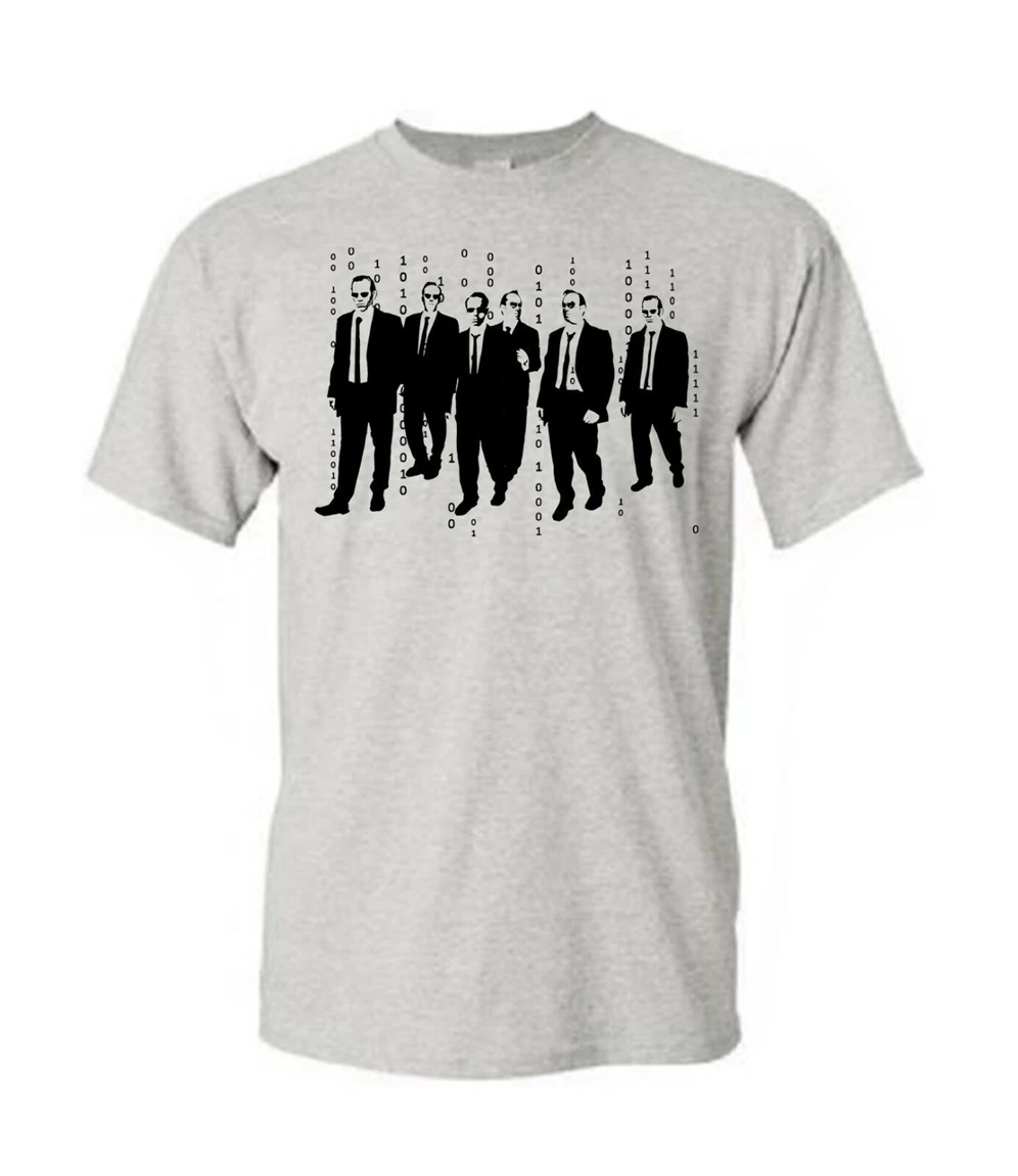 Reservoir Dogs футболка Агент Смит матрица кроссовер Винтаж Тарантино классический