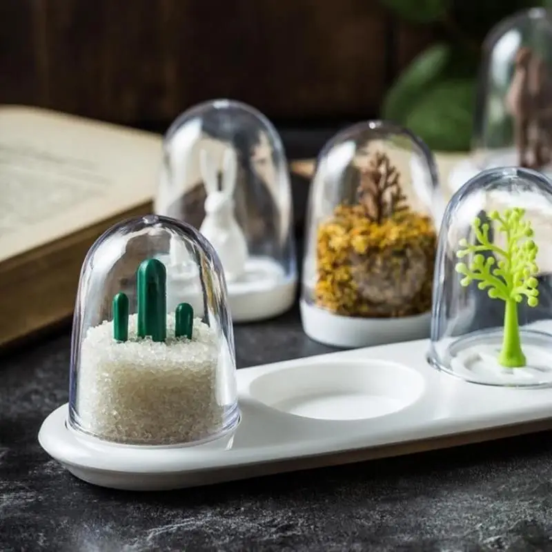 

4 шт. Всесезонная банка для специй, креативная бутылка для приправ с животными, шейкер, инструмент для готовки, кухонные принадлежности